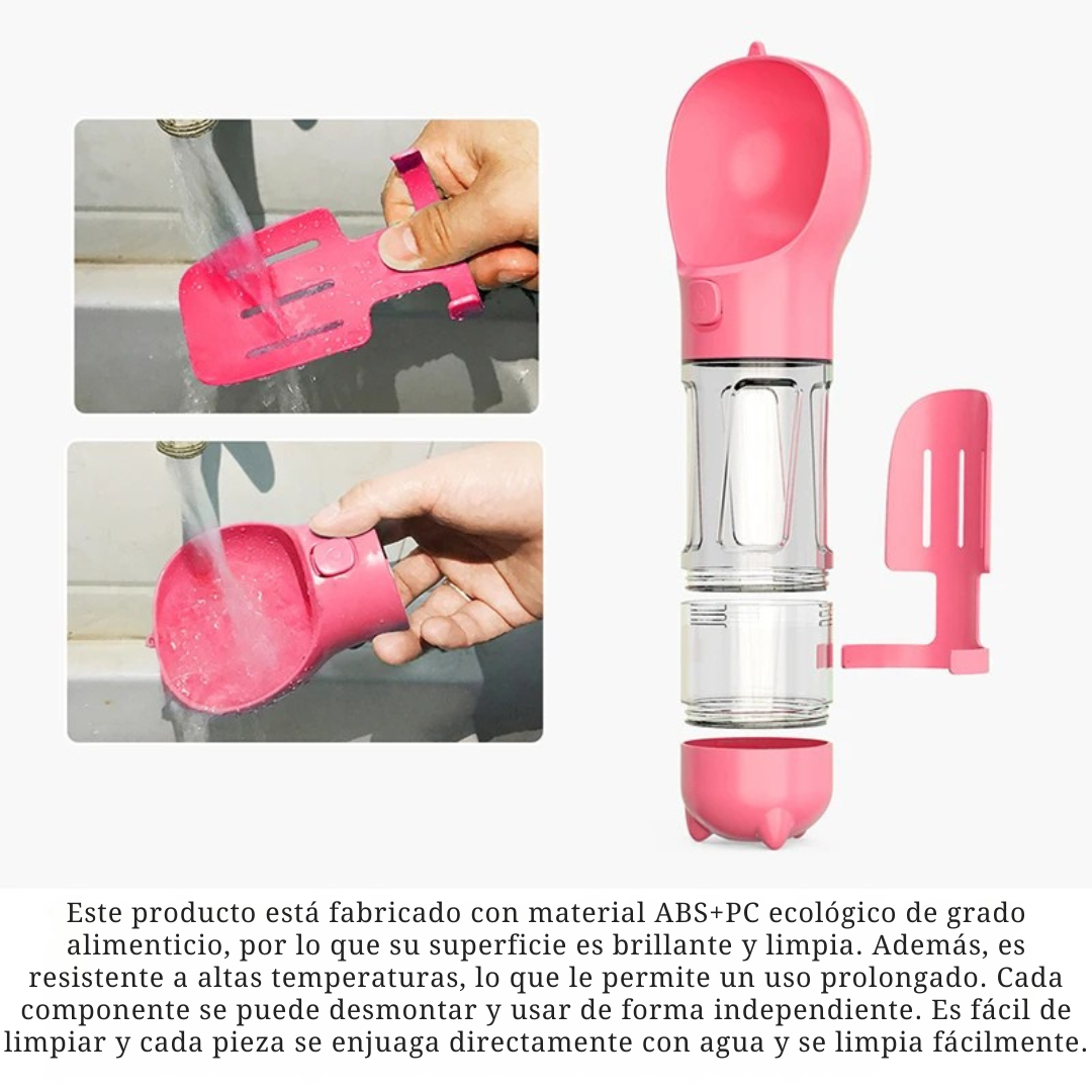Botella multifuncional para mascotas