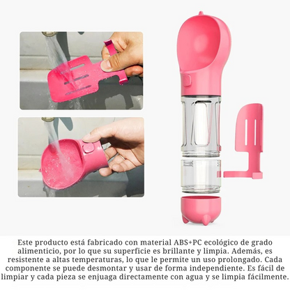 Botella multifuncional para mascotas